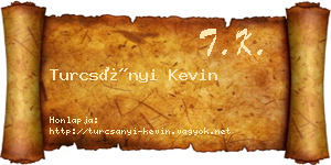 Turcsányi Kevin névjegykártya