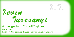 kevin turcsanyi business card